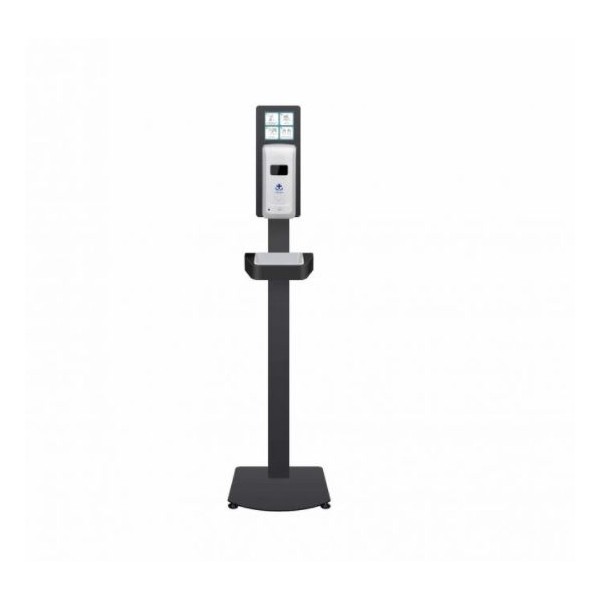 DISPENSADOR AUTOMATICO ALCOOL GEL C/ SUPORTE DE CHAO