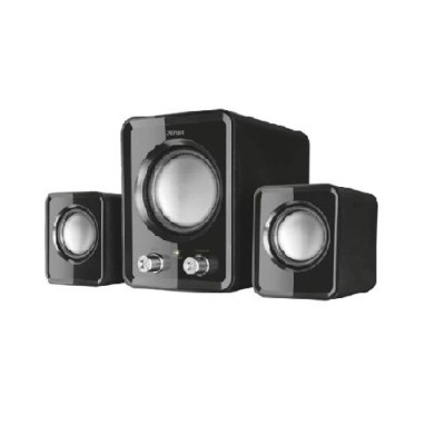 COLUNAS TRUST ZIVA COMPACT 2.1 SPEAKER SET PRETO