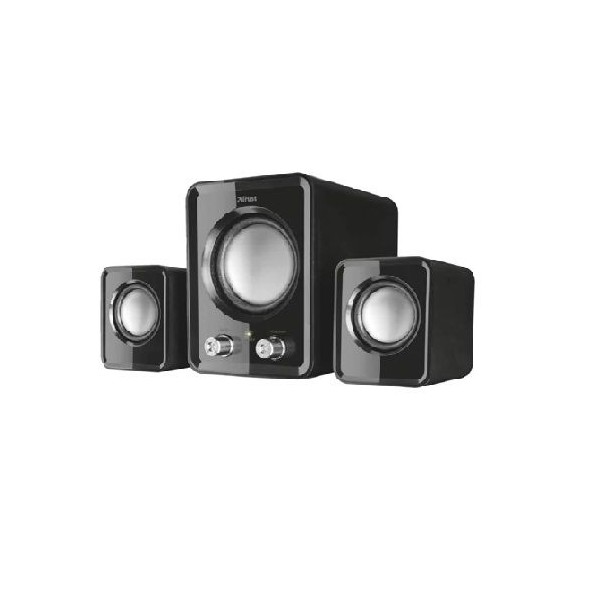 COLUNAS TRUST ZIVA COMPACT 2.1 SPEAKER SET PRETO