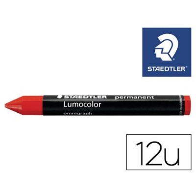LAPIS DE CERA STAEDTLER LUMOCOLOR OMNIOGRAPH 236-2 VERMELHO