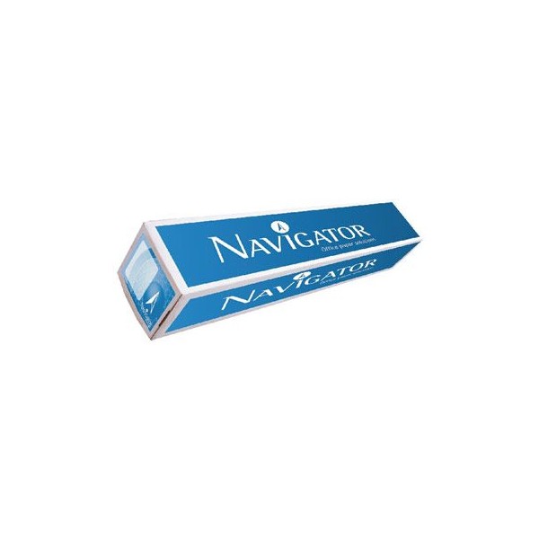 CAIXA 1xROLO PAPEL NAVIGATOR P/ PLOTTER  914MMx50MT x 90GR.