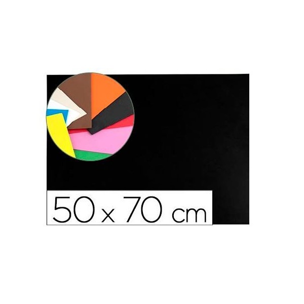 PLACA GOMA EVA 50x70CM PRETO