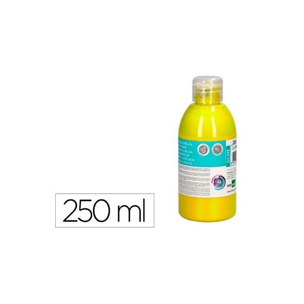FRASCO TINTA ACRILICA LP 250ML AMARELO