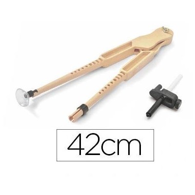 COMPASSO PLASTICO GRANDE FAIBO 42cm C/ ADAPTADOR E VENTOSA P/ QUADRO