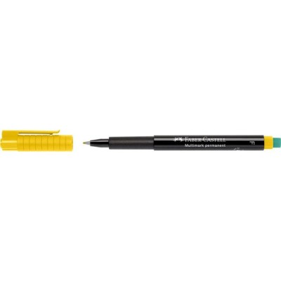 MARCADOR ACETATO PERMANENTE FABER-CASTELL 0.6MM F AMARELO