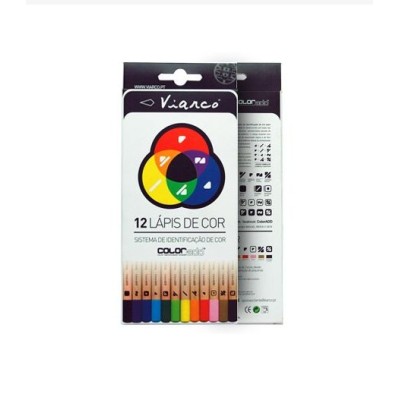 LAPIS DE CORES VIARCO COLOR ADD PARA DALTONICOS  12CORES