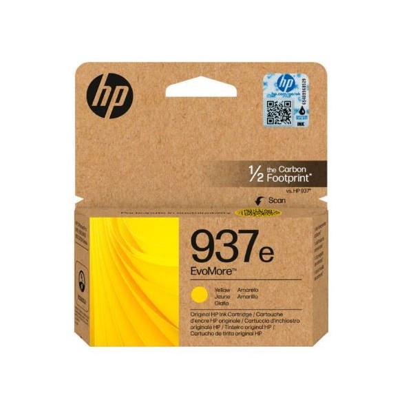TINTEIRO HP 937e EvoMORE XL AMARELO 1.65k ORIGINAL