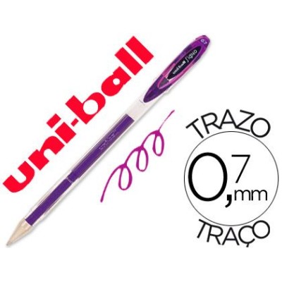 ESFEROGRAFICA UNIBALL SIGNO GEL STICK UM-120 0,7mm VIOLETA / ROXO