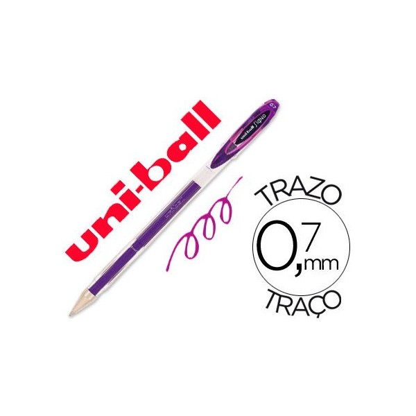 ESFEROGRAFICA UNIBALL SIGNO GEL STICK UM-120 0,7mm VIOLETA / ROXO