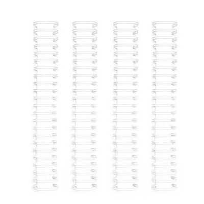 ARGOLA METALICA DUPLA (Nº8) 12,7MM (95FLS) BRANCO
