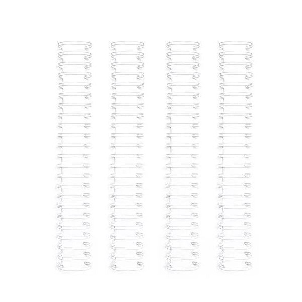 ARGOLA METALICA DUPLA (Nº8) 12,7MM (95FLS) BRANCO