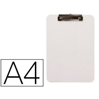 CLIP BOARD (PRANCHETA) PLASTICO A4 BRANCO OPACO