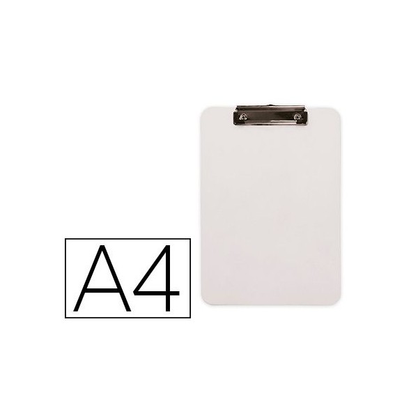 CLIP BOARD (PRANCHETA) PLASTICO A4 BRANCO OPACO