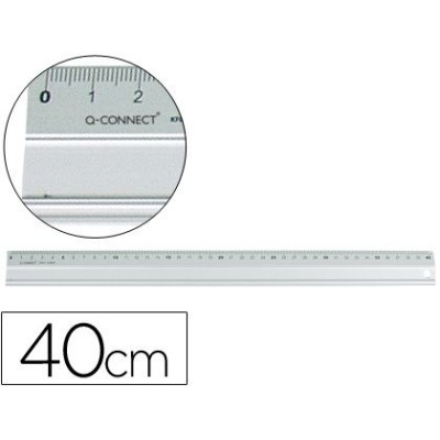 REGUA METALICA ALUMINIO 40CM