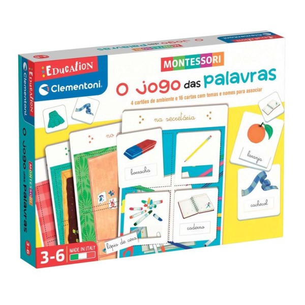 JOGO CLEMENTONI EDUCATION MONTESSORI -  O JOGO DAS PALAVRAS