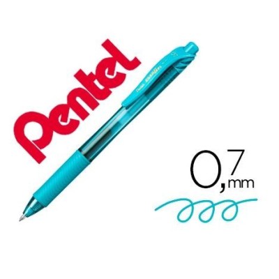 ESFEROGRAFICA ROLLER PENTEL ENERGEL BL107 0.7mm AZUL TURQUESA