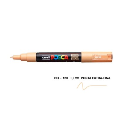 MARCADOR UNIBALL POSCA PC1M 0,7mm LARANJA CLARO