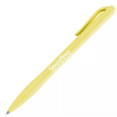 ESFEROGRAFICA RETRATIL NEWPEN SENSATIONS - PERFUMADA  BANANA - AMARELO