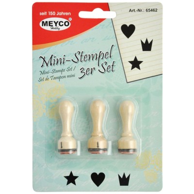 BLISTER C/ 3x CARIMBOS C/ FIGURAS SORTIDAS 11MM
