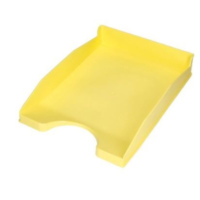 TABULEIRO PLASTICO PORTA DOCUMENTOS OPACO AMARELO PASTEL