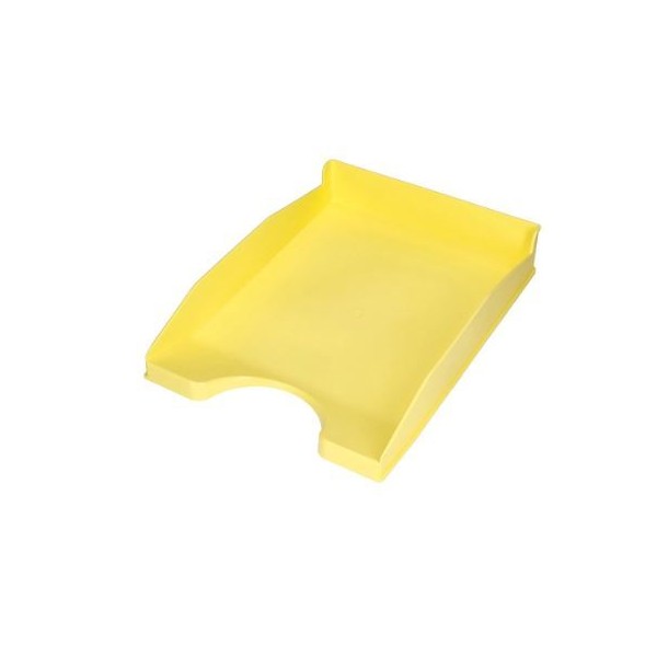 TABULEIRO PLASTICO PORTA DOCUMENTOS OPACO AMARELO PASTEL
