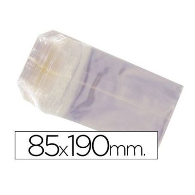 PACK 100 x SACOS CELOFANE 85x190mm TRANSPARENTE 