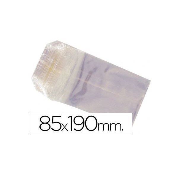 PACK 100 x SACOS CELOFANE 85x190mm TRANSPARENTE 