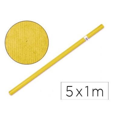 ROLO PAPEL KRAFT 65gr/m2  5x1MT - AMARELO