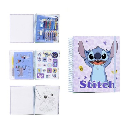 LIVRO DE ATIVIDADES PARA COLORIR DISNEY STITCH C 19 PECAS