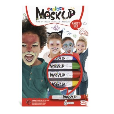 PINTURA FACIAL CARIOCA MASK UP 6 CORES - PARTY SET