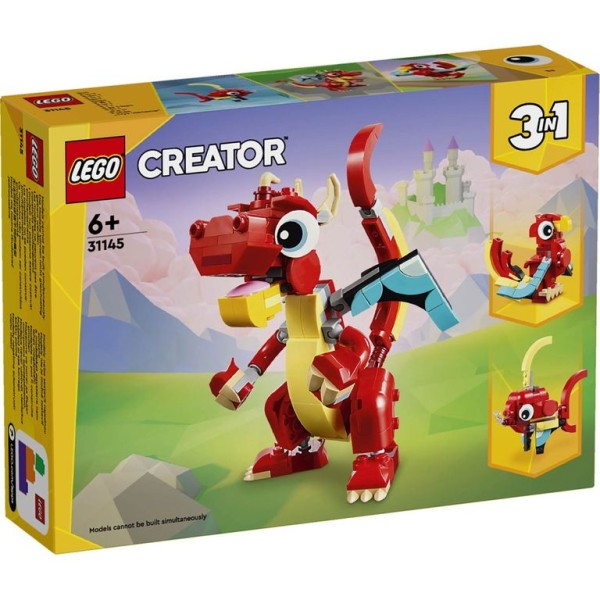 LEGO CREATOR 3 EM 1 DRAGAO VERMELHO