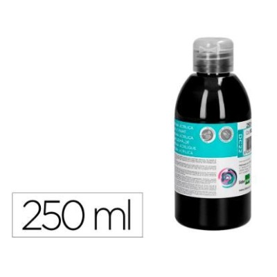 FRASCO TINTA ACRILICA LP 250ML PRETO
