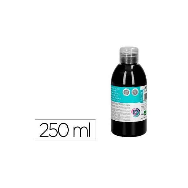 FRASCO TINTA ACRILICA LP 250ML PRETO