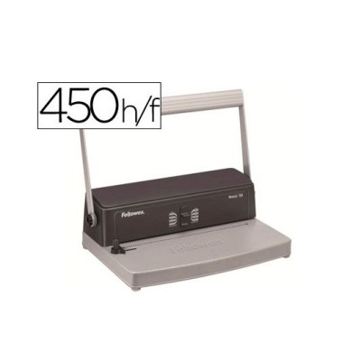 ENCADERNADORA MANUAL FELLOWES ESP50 P/ESPIRAL METAL FURA 20FLS
