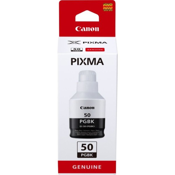 TINTEIRO ECOTANK CANON GI50PGBK 135ML PRETO 6K ORIGINAL