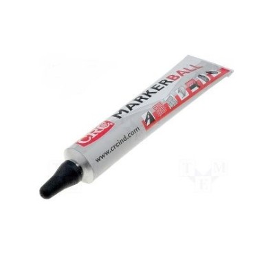 MARCADOR INDUSTRIAL EM BISNAGA COM PONTA EM ESFERA DE AÇO RESISTENTE  MARKER BALL PRETO