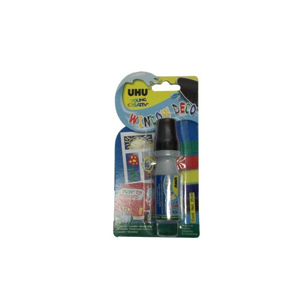 TINTA P/ VIDRO UHU YOUNG CREATIV 25ML PRETO