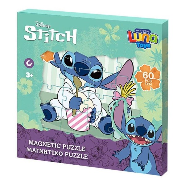 PUZZLE MAGNETICO DISNEY STITCH 60 PECAS