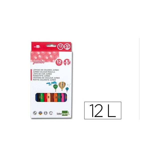LAPIS DE CORES MAXI / JUMBO (12 CORES)