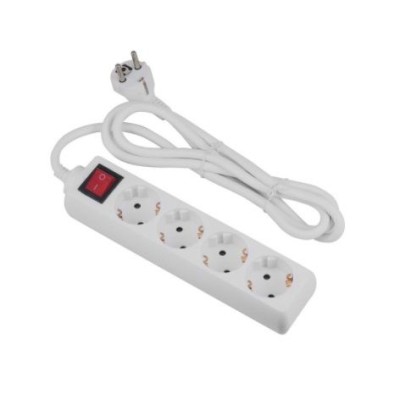BLOCO 4 TOMADAS C/ INTERRUPTOR C/ CABO C/ CABO 5MT