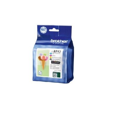 KIT 4 TINTEIROS BROTHER LC3213 (BK/C/M/Y) ORIGINAL
