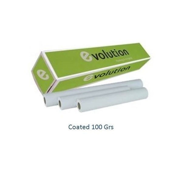 ROLO PLOTTER 914MMx45,7MT x 100GRS EVOLUTION PREMIUM COATED