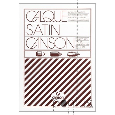 BLOCO PAPEL VEGETAL CANSON A4 110/115gr. 100FLS