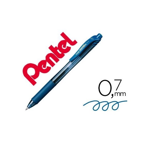 ESFEROGRAFICA ROLLER PENTEL ENERGEL BL107 0.7mm AZUL MARINHO