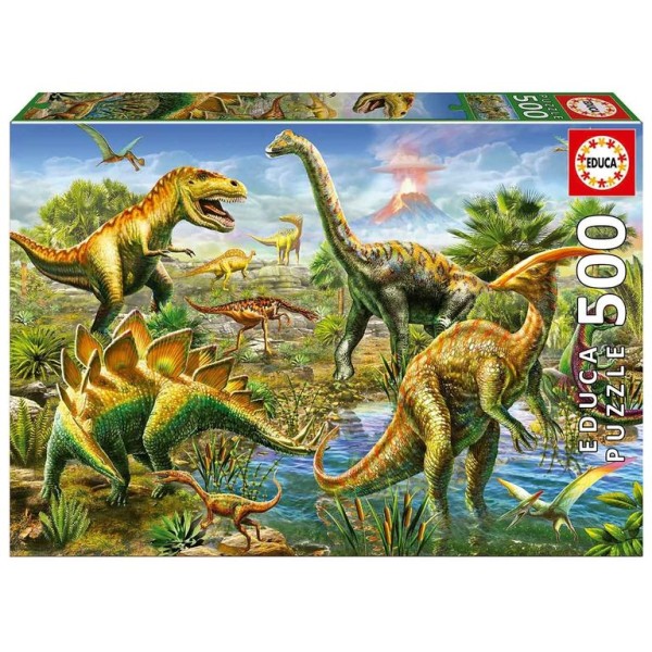 PUZZLE EDUCA 500 PECAS PARQUE JURASSICO 