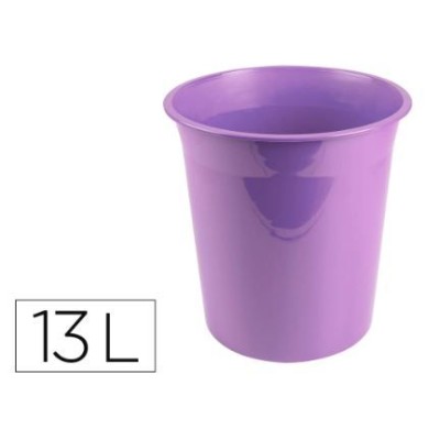 CESTO PAPEIS PLASTICO 13 LT "FECHADO" LAVANDA