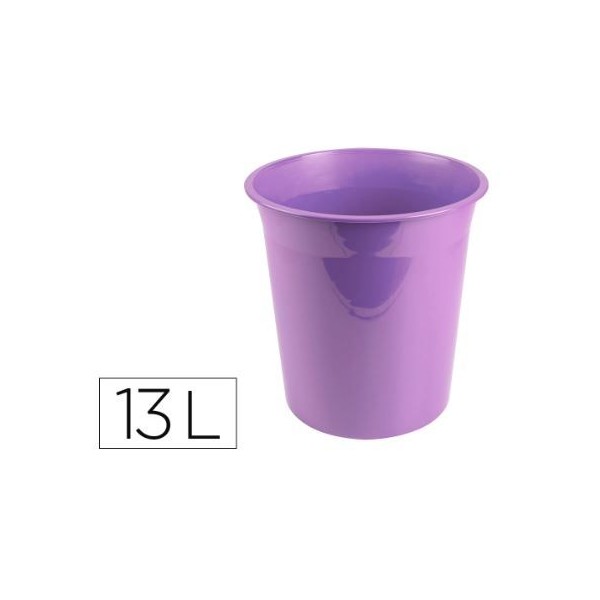 CESTO PAPEIS PLASTICO 13 LT "FECHADO" LAVANDA