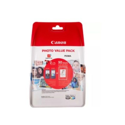 KIT TINTEIROS CANON PG560XL + CL561XL ORIGINAL
