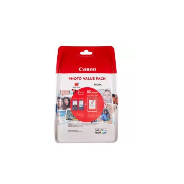 KIT TINTEIROS CANON PG560XL + CL561XL ORIGINAL