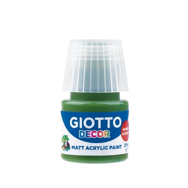 FRASCO TINTA ACRILICA GIOTTO DECOR 25ML VERDE FLORESTA